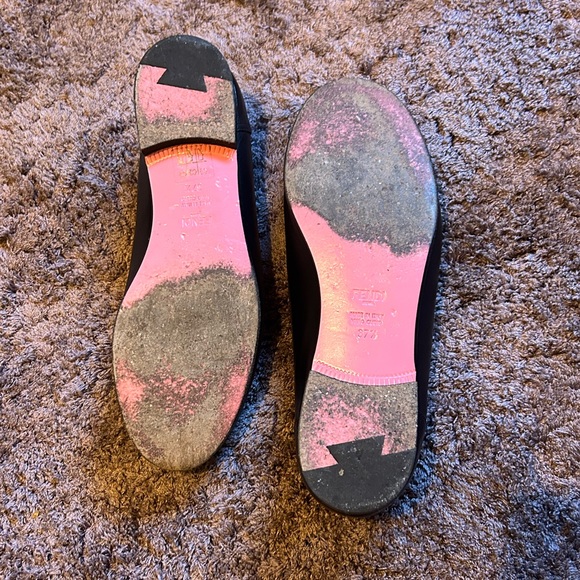 Fendi Black and White Loafer with metal hardware. - Picture 6 of 7